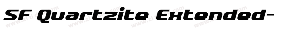SF Quartzite Extended字体转换